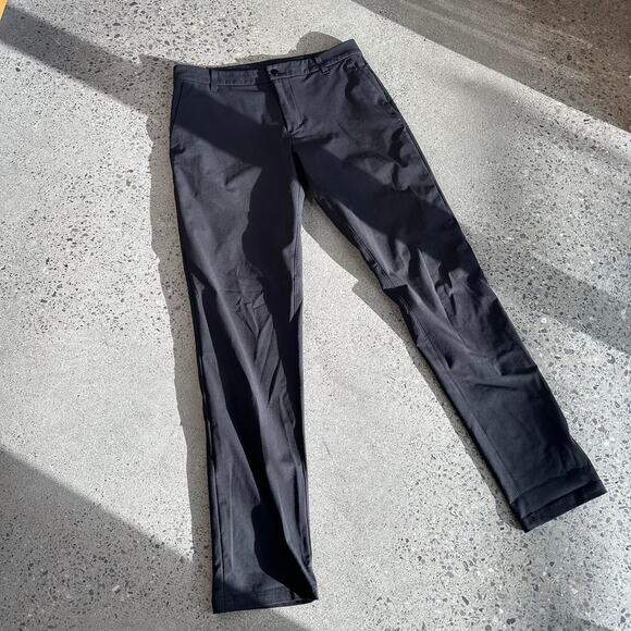 Lululemon Mens 33' Pant Black ABC Classic-Fit 5 Pocket - Picture 1 of 5